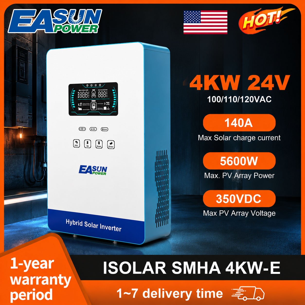 Grid Tie Inverter Limiter 2000W - Inverter Solare Off-Grid EASUN POWER 4KW