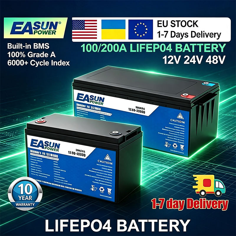 Batteria EASUN POWER LiFePO4 1 - Grid Tie Inverter Limiter 2000W recensione e prezzo