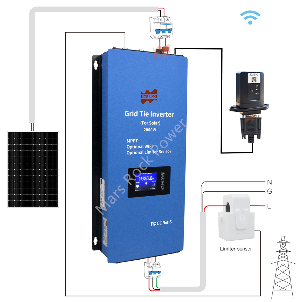 Inverter Solare 2000W 2 Fasi 2 - Grid Tie Inverter Limiter 2000W recensione e prezzo