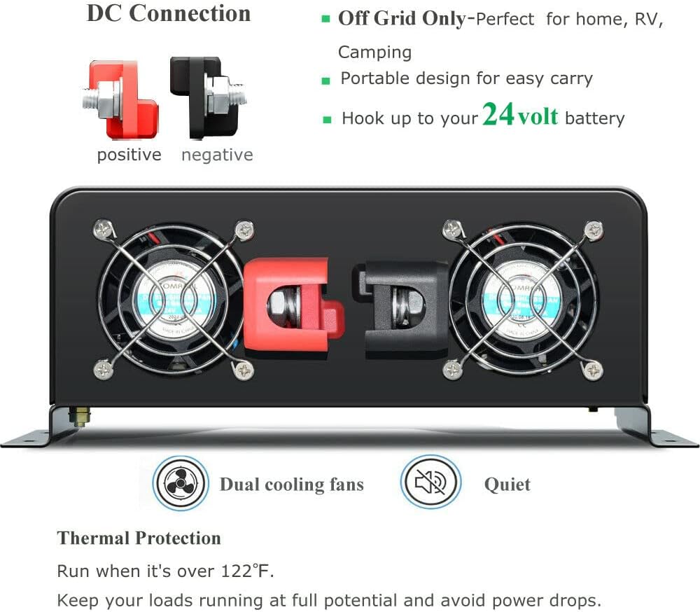 Inverter Solare a Onda Sinusoi - Inverter Pure Sine Wave 60Hz 120V 3000W recensione e prezzo