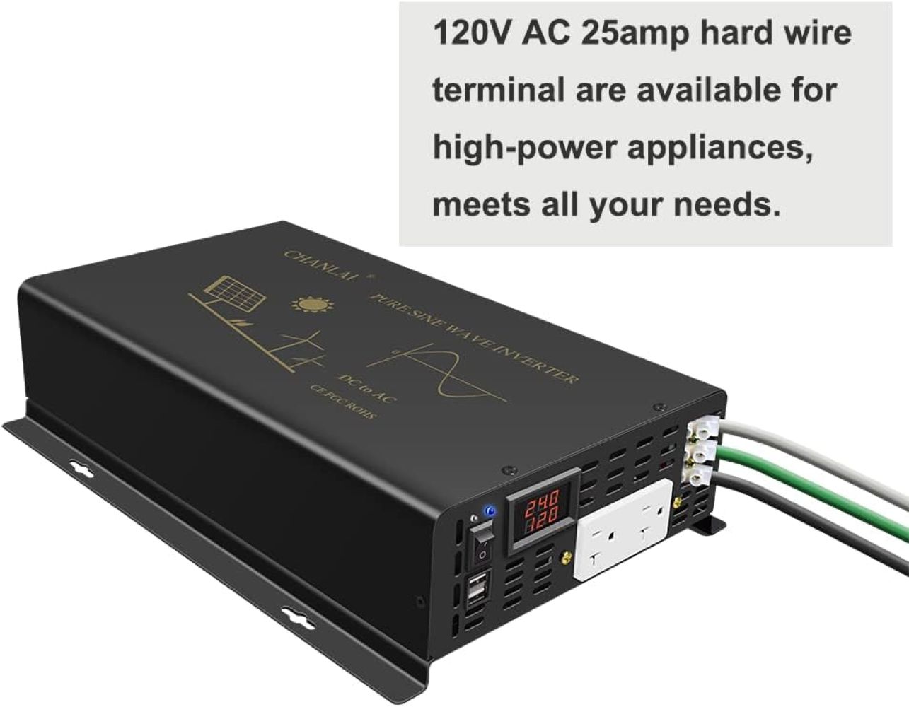 Inverter Solare a Onda Sinusoi - Inverter Pure Sine Wave 60Hz 120V 3000W recensione e prezzo